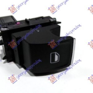 PREKIDAC U PREDNJIM/ZADNJIM VRATIMA CRNI/SREBRNI (4 PIN) - VW GOLF VII 2013-2016 (5G1)