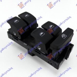 PREKIDAC U PREDNJIM VRATIMA (4 TASTERA) (8 PIN) - VW GOLF VII 2013-2016 (5G1)